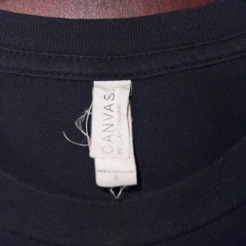 Bella Canvas Black Tee with Skull Design - Picture 4 of 4
